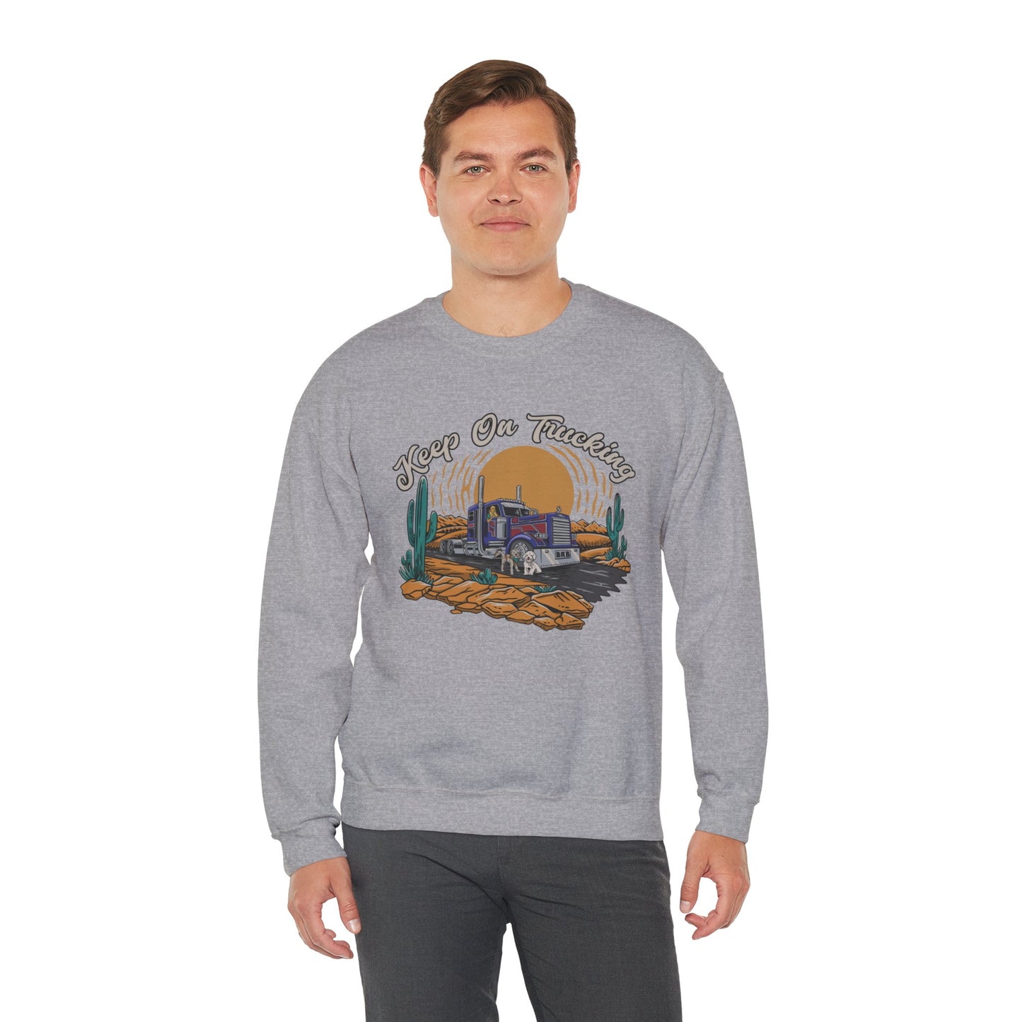 "Keep On Trucking" Unisex Heavy Blend™ Crewneck Sweatshirt