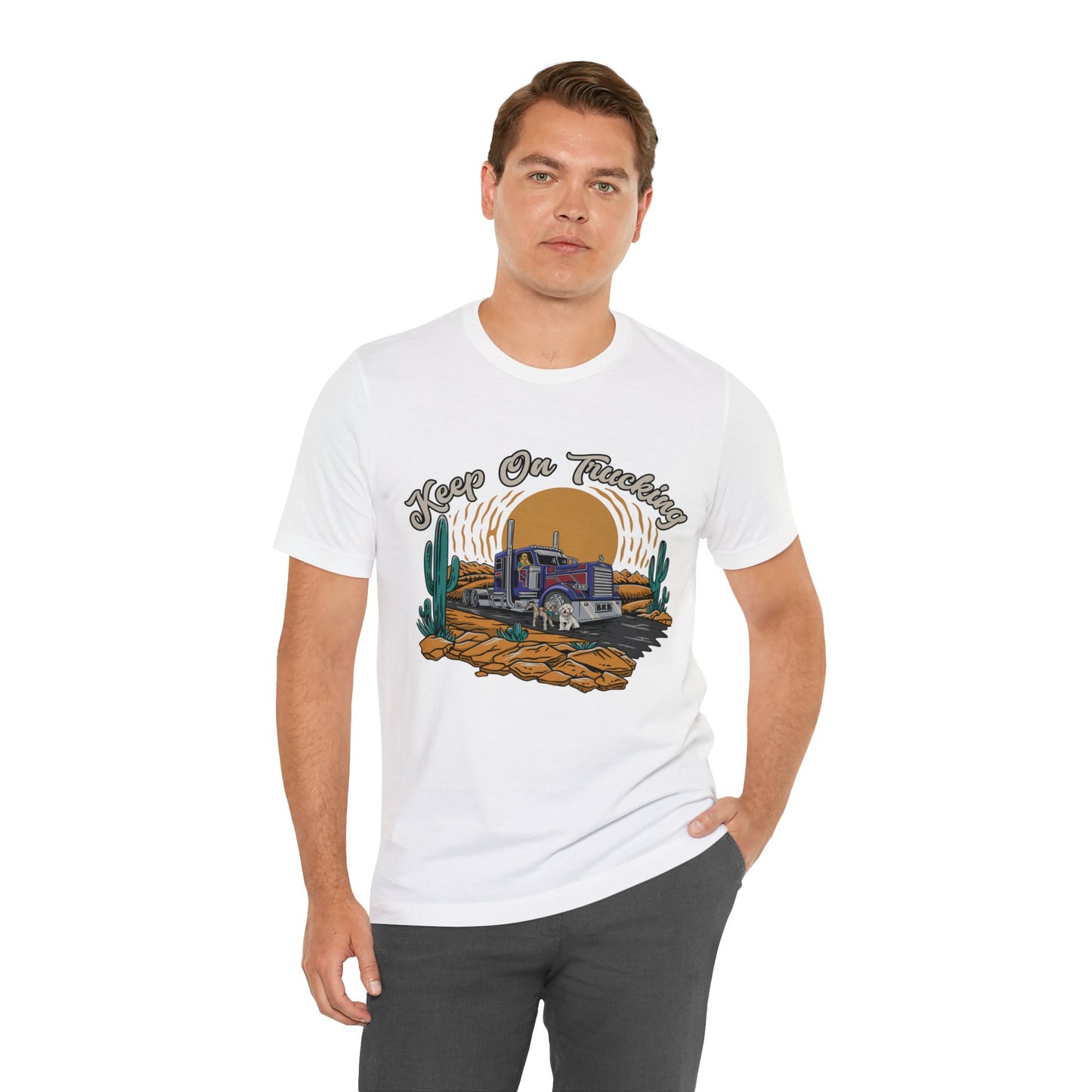 "Keep on Trucking" Unisex Jersey Short Sleeve Tee