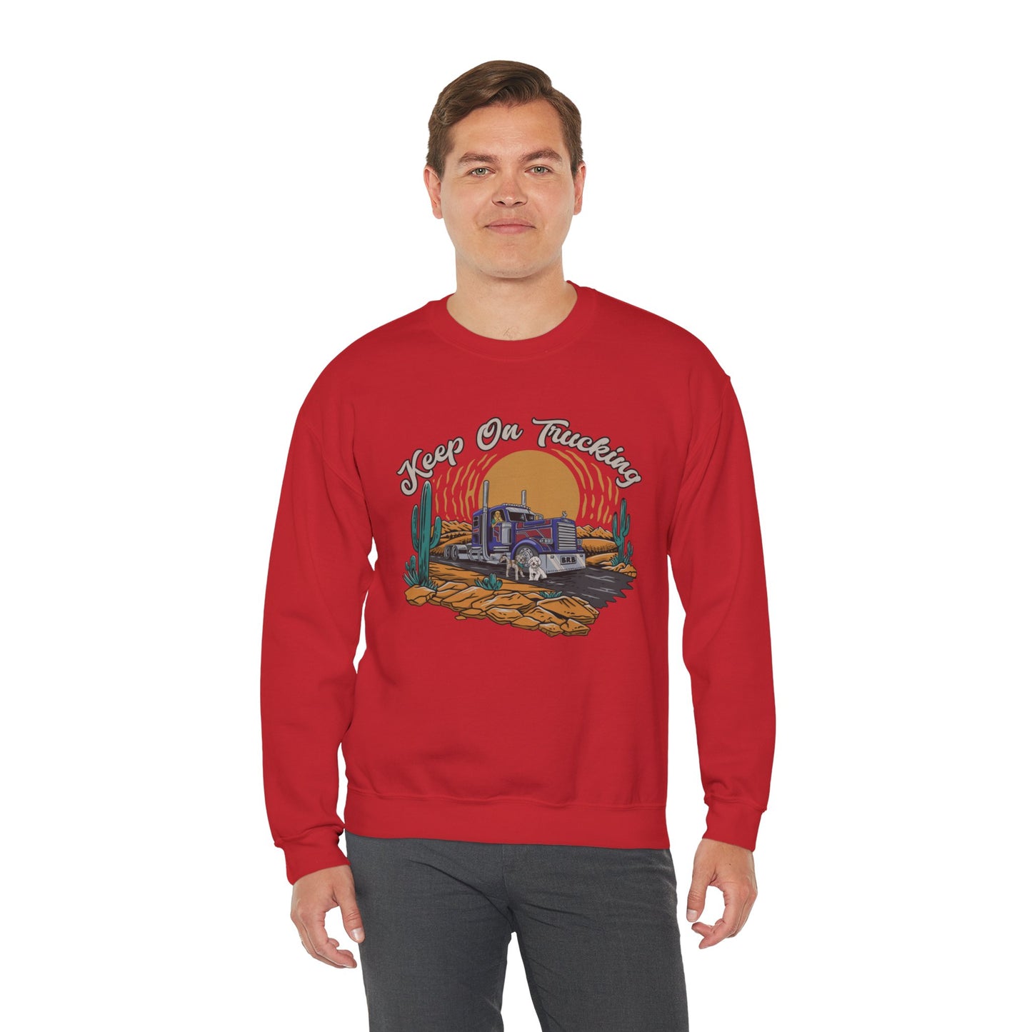 "Keep On Trucking" Unisex Heavy Blend™ Crewneck Sweatshirt