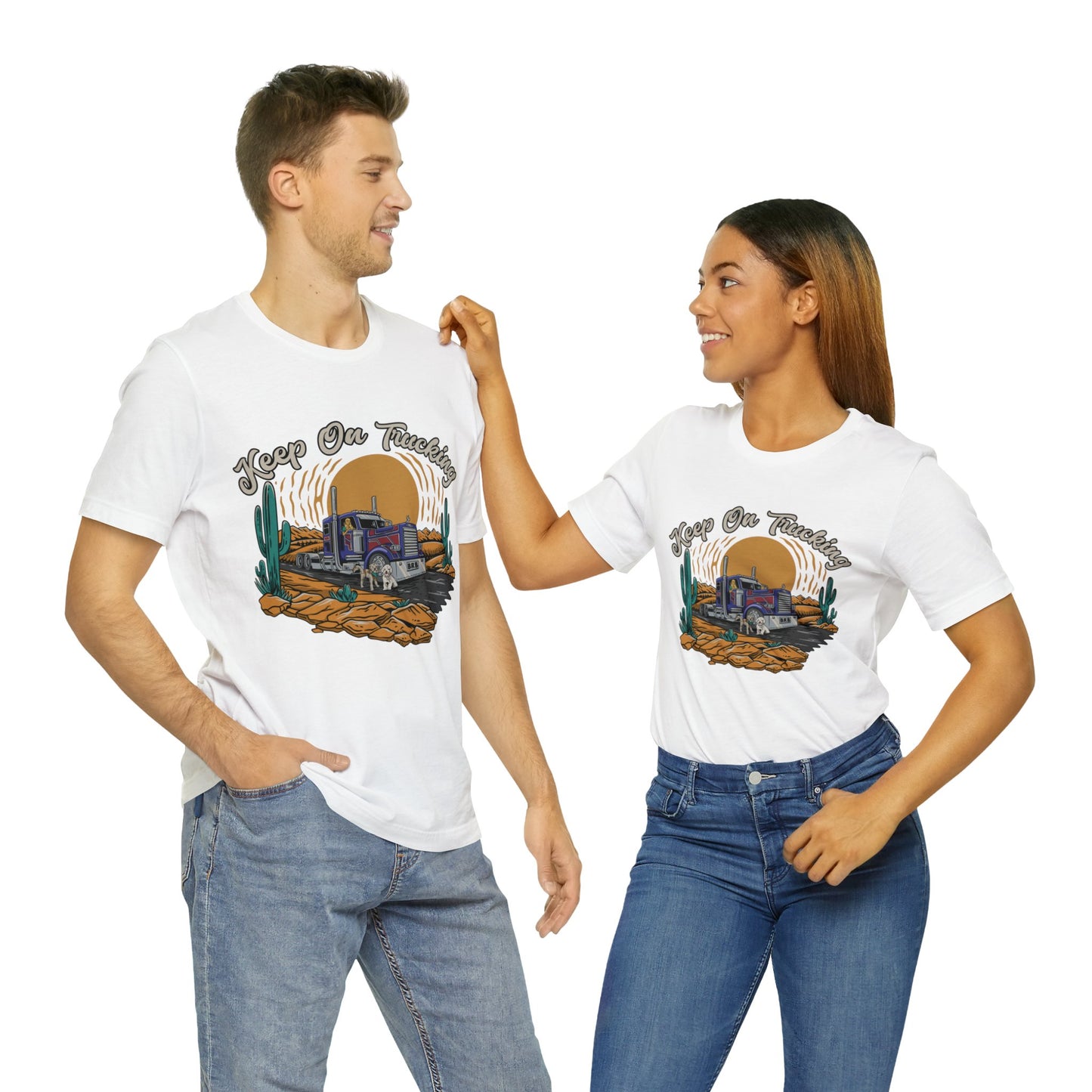 "Keep on Trucking" Unisex Jersey Short Sleeve Tee