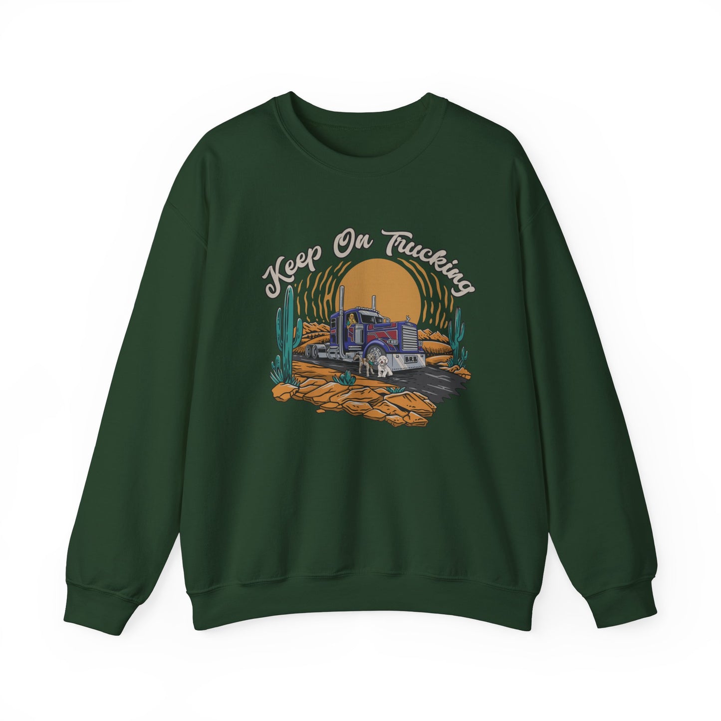 "Keep On Trucking" Unisex Heavy Blend™ Crewneck Sweatshirt