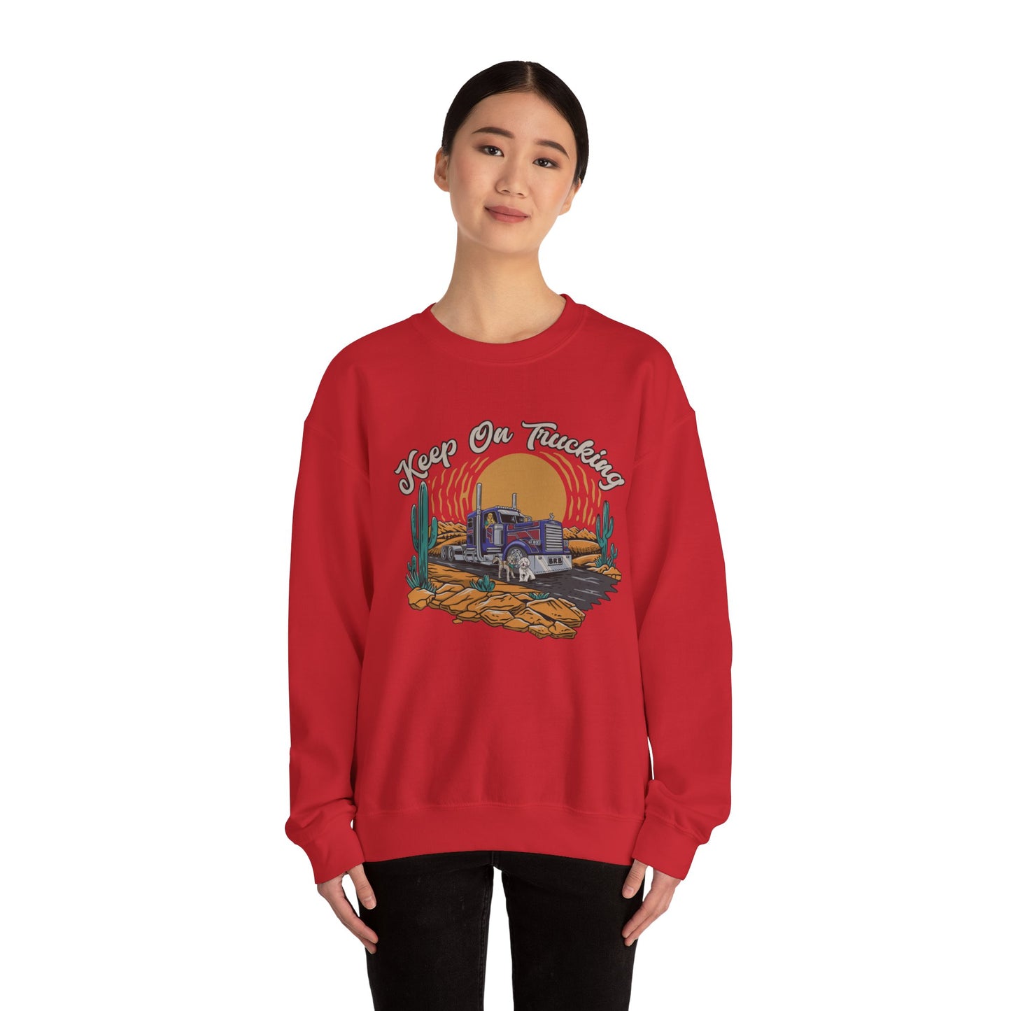 "Keep On Trucking" Unisex Heavy Blend™ Crewneck Sweatshirt