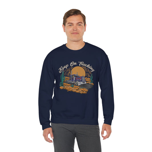 "Keep On Trucking" Unisex Heavy Blend™ Crewneck Sweatshirt