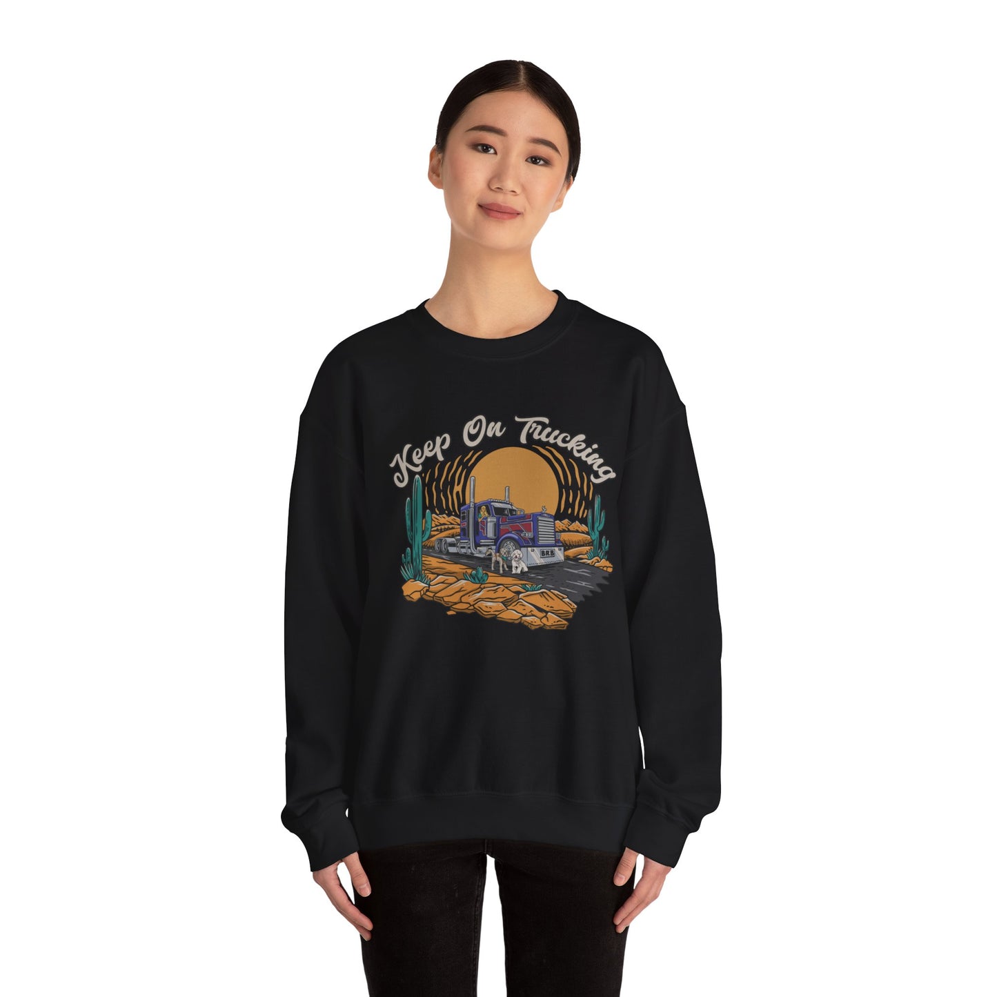 "Keep On Trucking" Unisex Heavy Blend™ Crewneck Sweatshirt