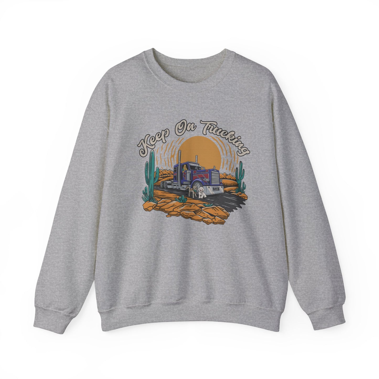 "Keep On Trucking" Unisex Heavy Blend™ Crewneck Sweatshirt