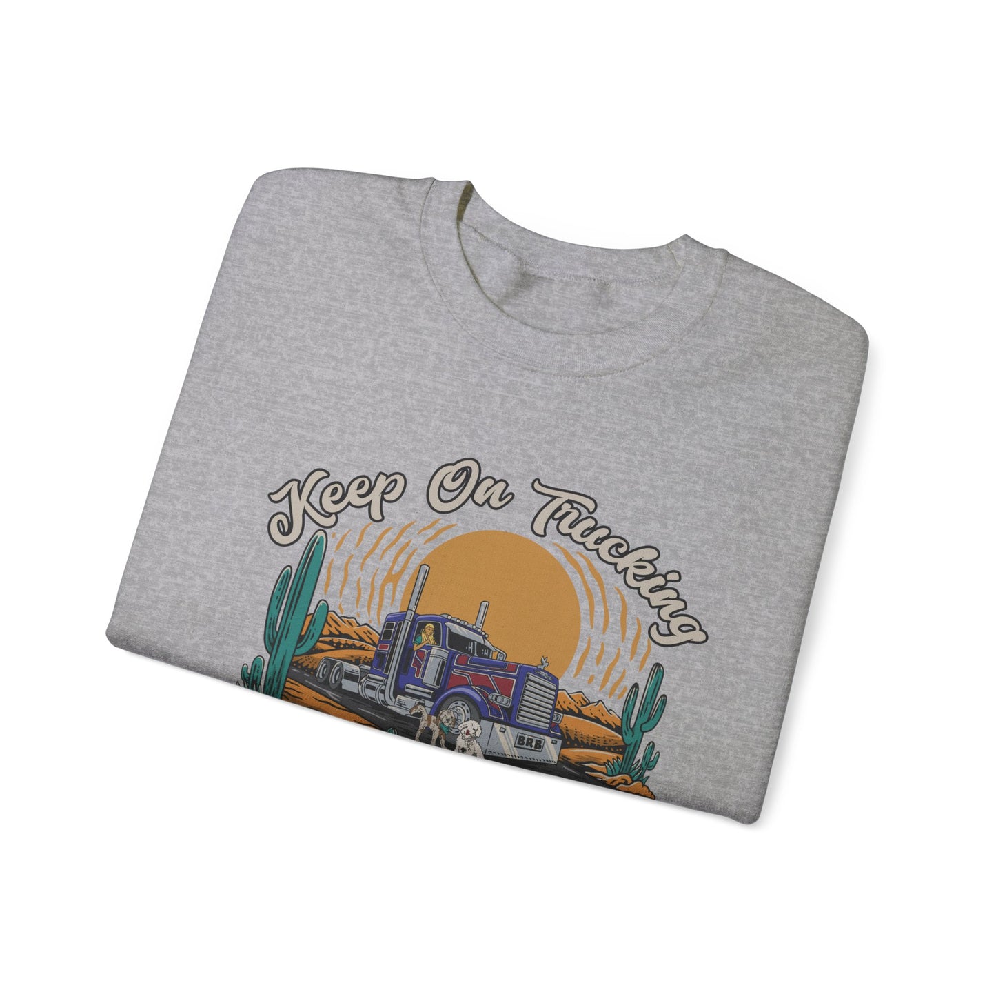 "Keep On Trucking" Unisex Heavy Blend™ Crewneck Sweatshirt