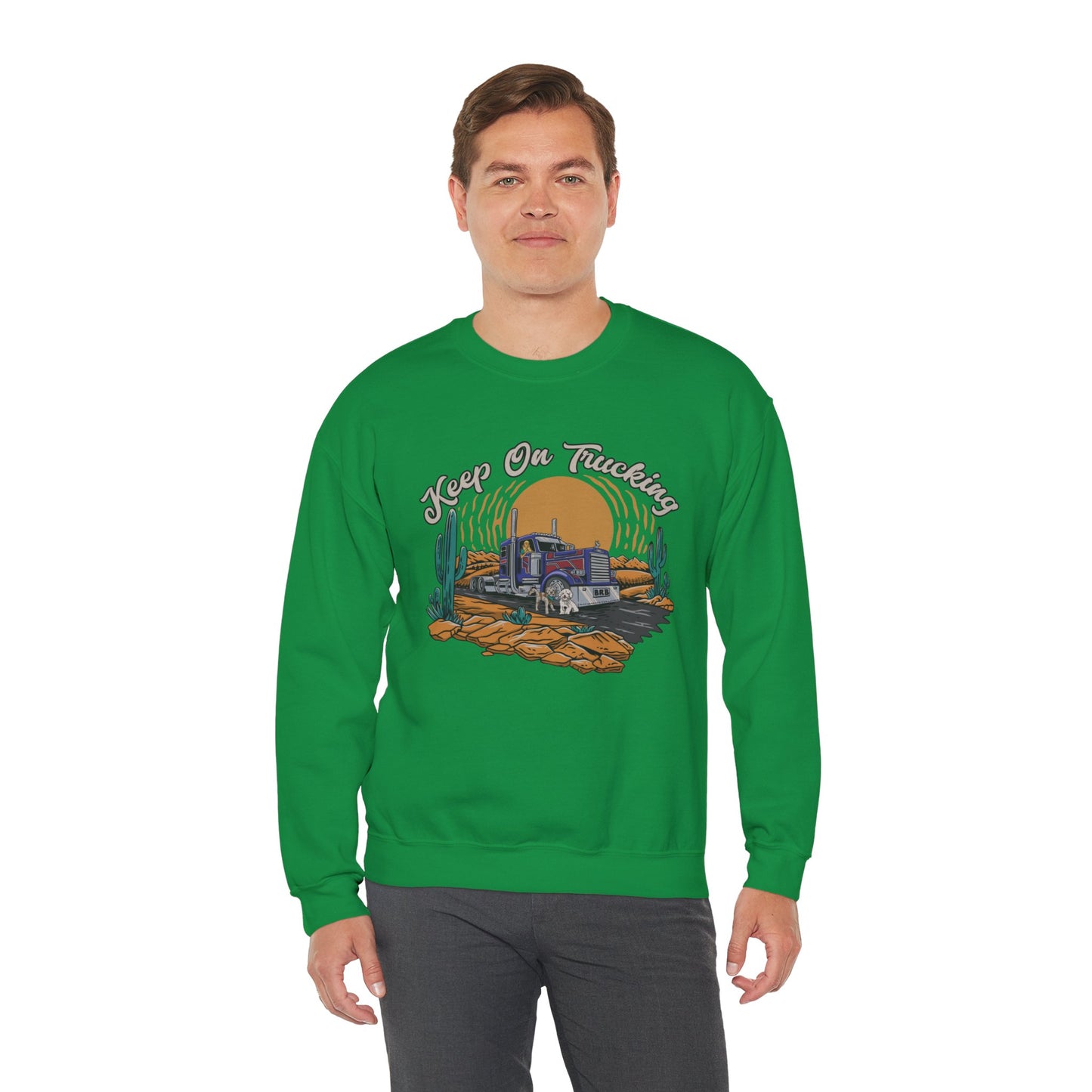 "Keep On Trucking" Unisex Heavy Blend™ Crewneck Sweatshirt