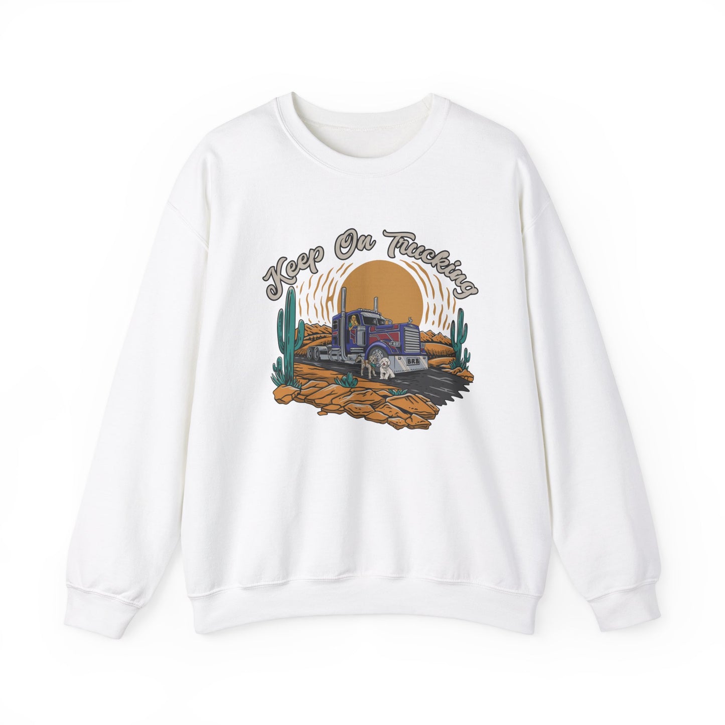 "Keep On Trucking" Unisex Heavy Blend™ Crewneck Sweatshirt