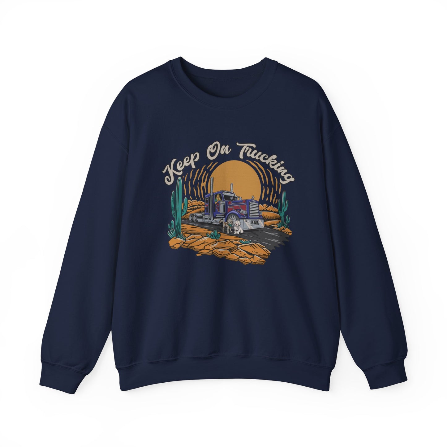 "Keep On Trucking" Unisex Heavy Blend™ Crewneck Sweatshirt