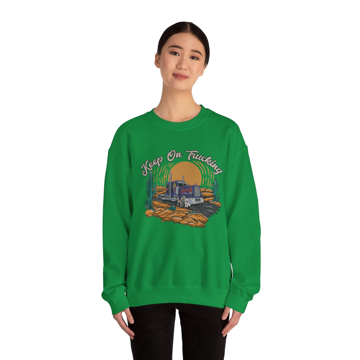 "Keep On Trucking" Unisex Heavy Blend™ Crewneck Sweatshirt