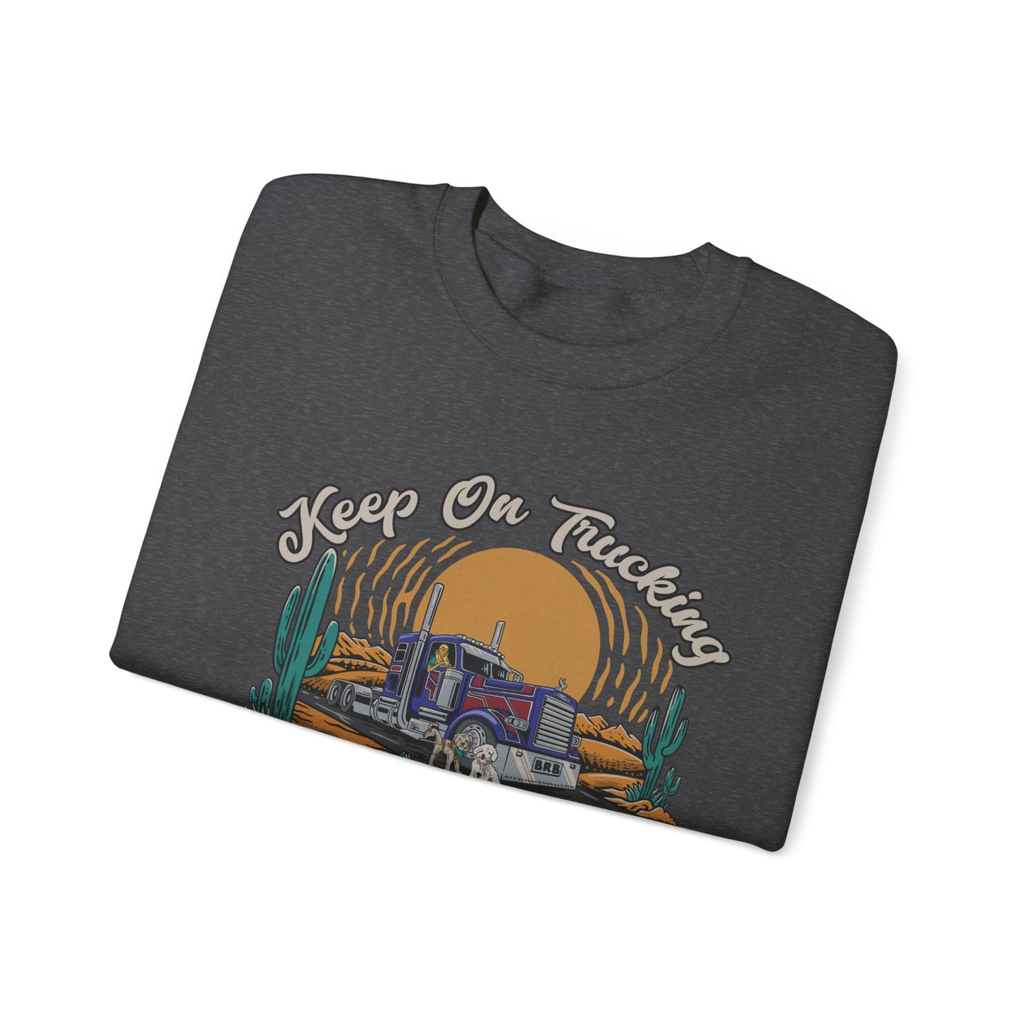 "Keep On Trucking" Unisex Heavy Blend™ Crewneck Sweatshirt