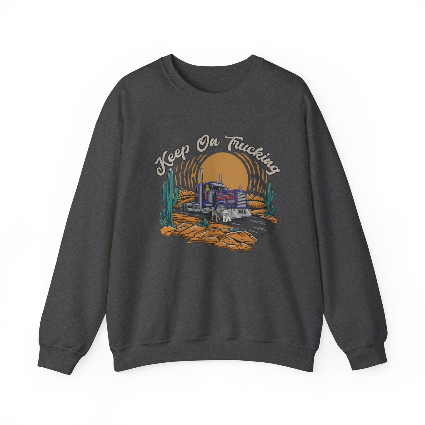 "Keep On Trucking" Unisex Heavy Blend™ Crewneck Sweatshirt